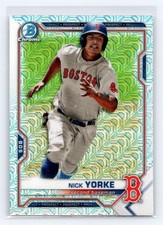 2021 Bowman Chrome Prospects Mojo Refractor #BCP-114 Nick Yorke Boston Red Sox