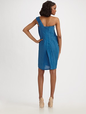 sapphire blue cocktail dress Short Sleeve High-low Sapphire Lace Cocktail Dress
