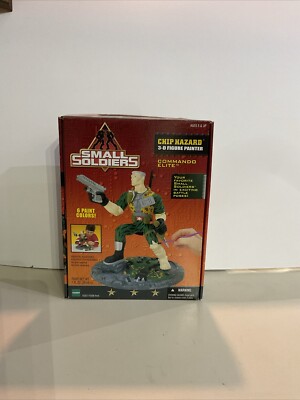 HASBRO 1998 SMALL SOLDIERS CHIP HAZARD COMMANDO ELITE 3D FIGURE PAINTER COMPLETE