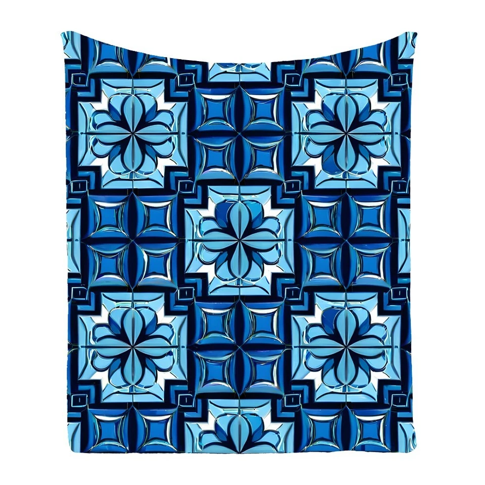 Exotic Geometric Spots Warm Bedspread Sofa Throw Blanket Holiday Birthday Gift - Image 3 of 4