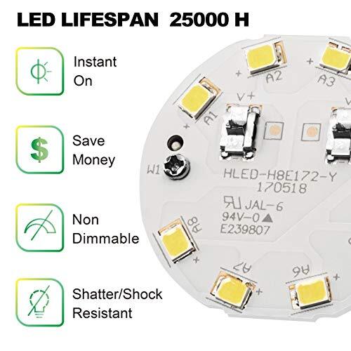 E17 Intermediate Base LED Bulb, 6W (60 Watt Equivalent) G14 Globe Ceiling Fan... - Picture 4 of 7