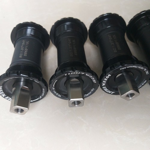 Titanium Bike Square Taper JIS Bottom Bracket Cartridge 103L 107L 110L 113L 119L - Picture 6 of 12