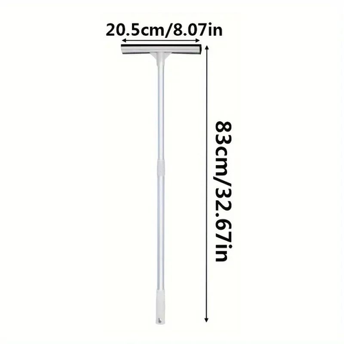 1pc Glass Cleaning Brush – 2-in-1 Telescopic Pole & Scraper for Car, Windows & H - Picture 3 of 11