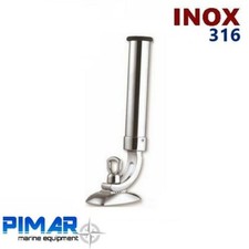 PORTACANNA PER BARCA ORIENTABILE 40mm ACCIAIO INOX PESCA TRAINA