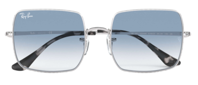 Ray-Ban Square Silver l Clear Gradient Blue RB1971 91493F  display picture 1