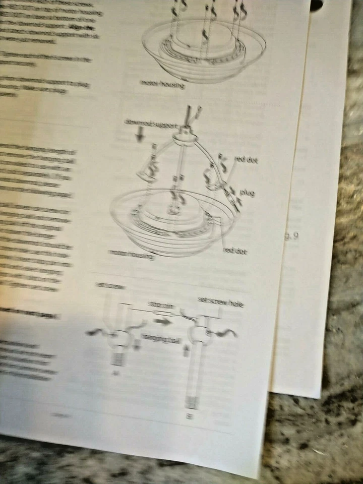 Craftmade VS60-LED Vesta 60" 5 Blade Ceiling Fan Owners Manual Only - Image 4 of 4