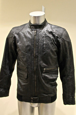 Beautiful Soft Black Leather Jacket Tommy Hilfiger Size 16 Years Or S