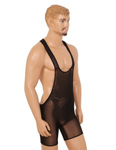 mens mesh jumpsuit