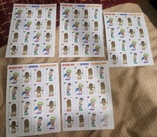 1994 Wrestling WWF Superstars Stamps 5 Pages X 16 Stickers - 80 Total Stickers 1994 Wrestling WWF Superstars Stamps 5 Pages X 16 Stickers - 80 Total Stickers