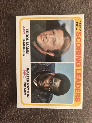 1978 Topps - #334 Walter Payton, Errol Mann NrMint Awesome Card