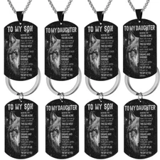 TO MY DAUGHTER SON Necklace Gifts For Teens Kids Women Men Decor