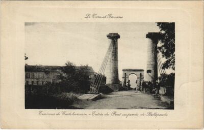 CPA BELLEPERCHE Die Hängebrücke (979294)