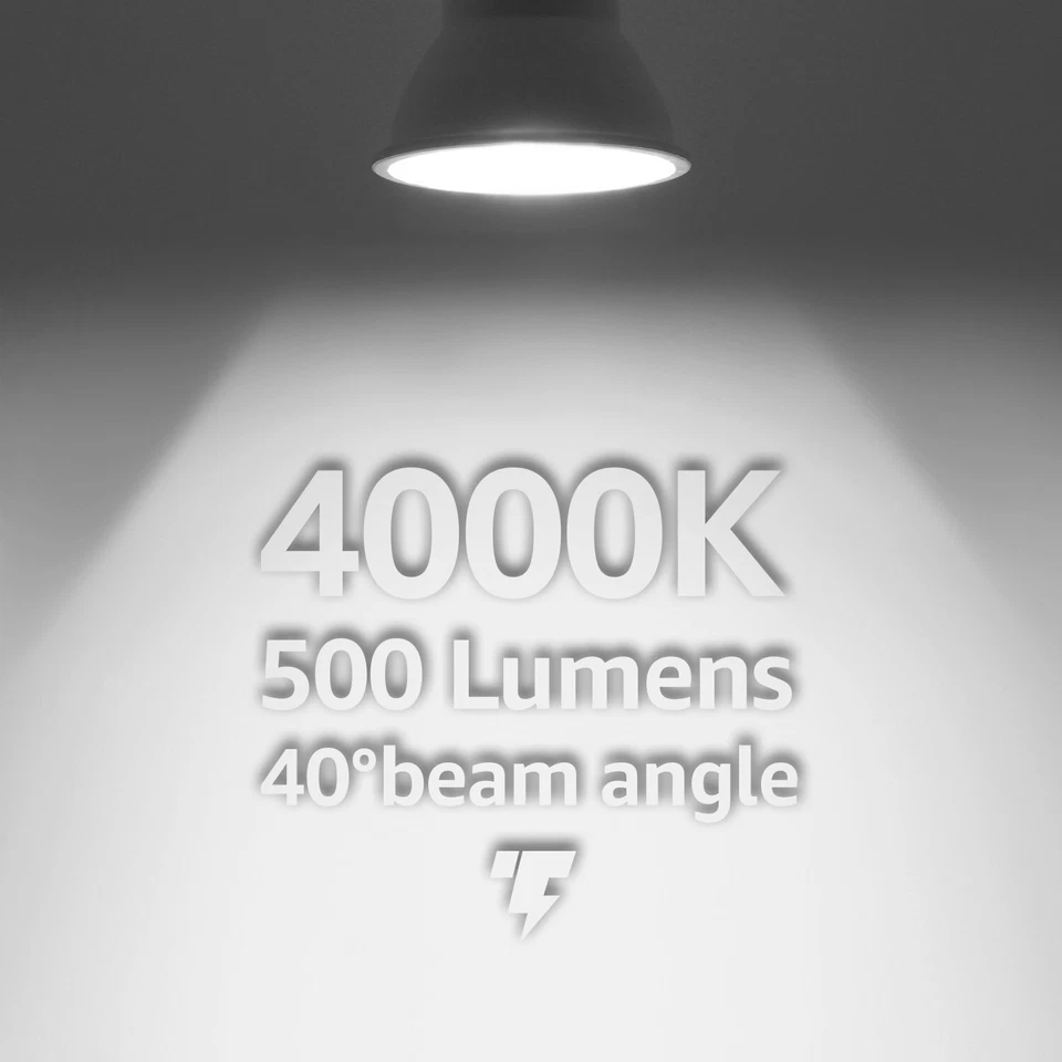 6-Pack LED PAR16 Spot Light Bulbs, Dimmable Spotlight, 4000K Cool White - Image 4 of 4