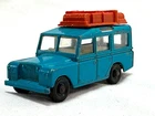 Vintage Lesney Matchbox Land Rover Safari Blue w Luggage on Top Number 12