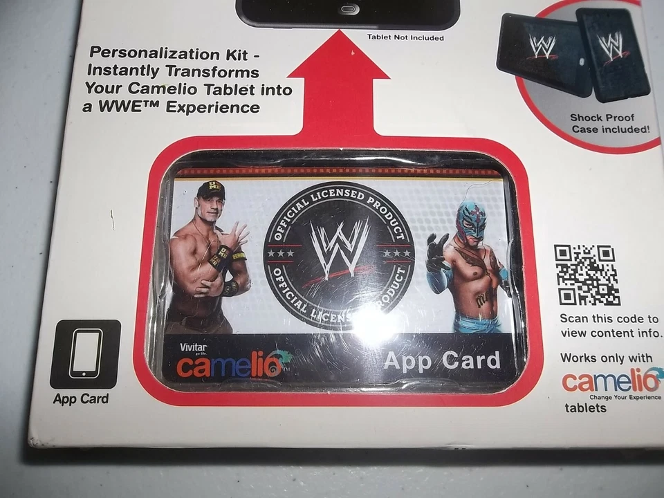 Vivitar Camelio Personalization Kit WWE Wrestling NEW w/ App Card & Cloth - Image 2 of 4