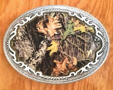 Legends West Camouflage Pewter Belt Buckle 2006 Made in USA