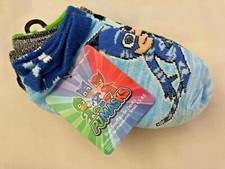 Boys Socks PJ Masks 6 Pair Kids Size Small Pack No Show Cartoon Catboy Gekko NEW