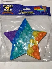 Fun Factory Push ‘N’ Pop Bubble Fidget Toy Star Sensory Anxiety Stress Relief
