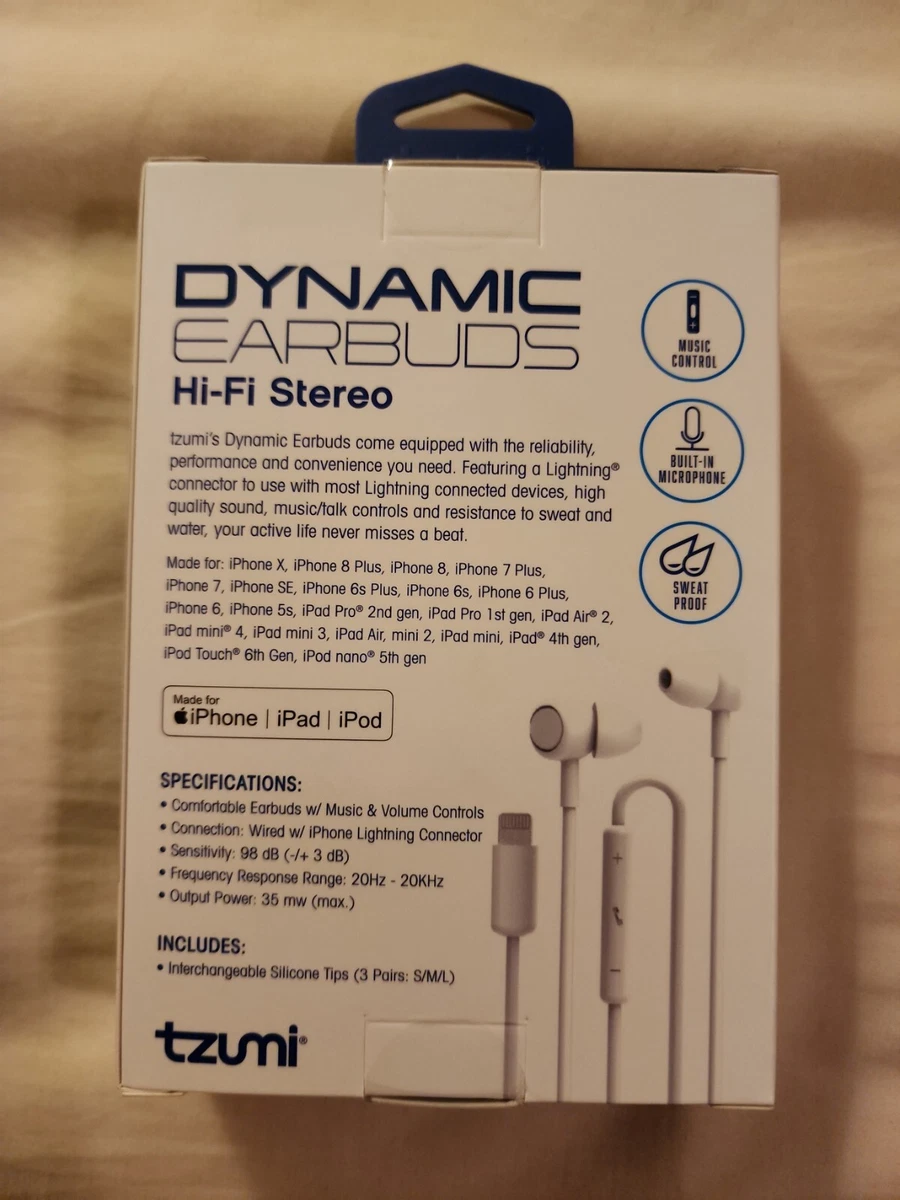 Tzumi dynamic earbuds sale