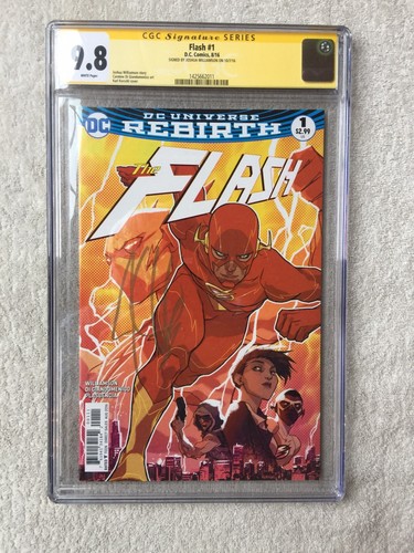 The Flash #1 DC August 2016 CGC 9.8 NM/MT white pgs SIGNATUR Joshua Williamson - Bild 1 von 12
