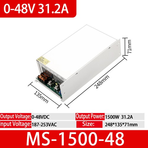 DC Regulated Switching Power Supply High-Power PSU Transformer500W/600W - 1500W - Picture 52 of 53