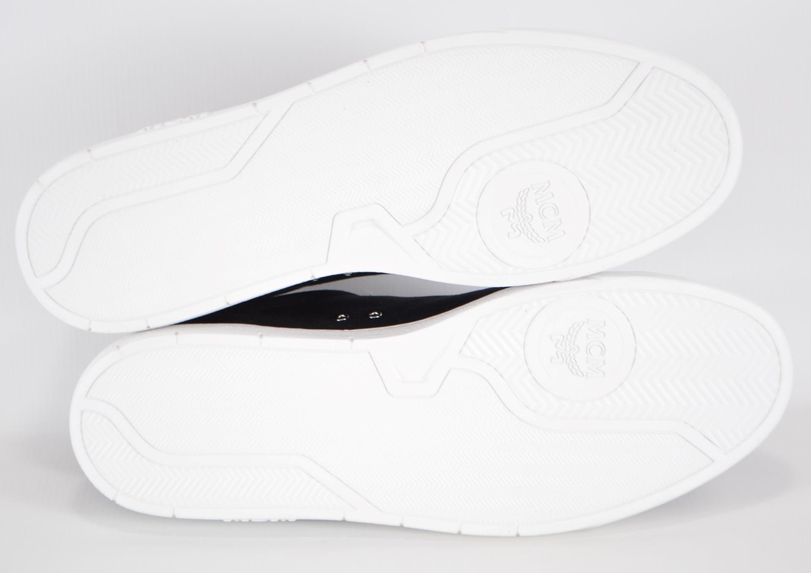 SAOLA Nuove scarpe sneakers basse MCM uomo TERRAIN DERBY nere tela viscosa 43 10