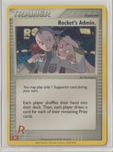 Pokémon TCG Classic: Charizard Deck ROCKET'S ADMIN. 25/34 MINT Never Played HOLO