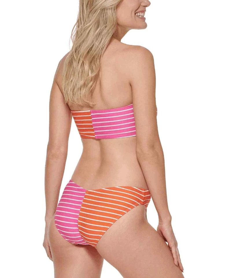 Pantalones de bikini Tommy Hilfiger para mujer rosa naranja corte en V - L - rosa Foto 4 de 4