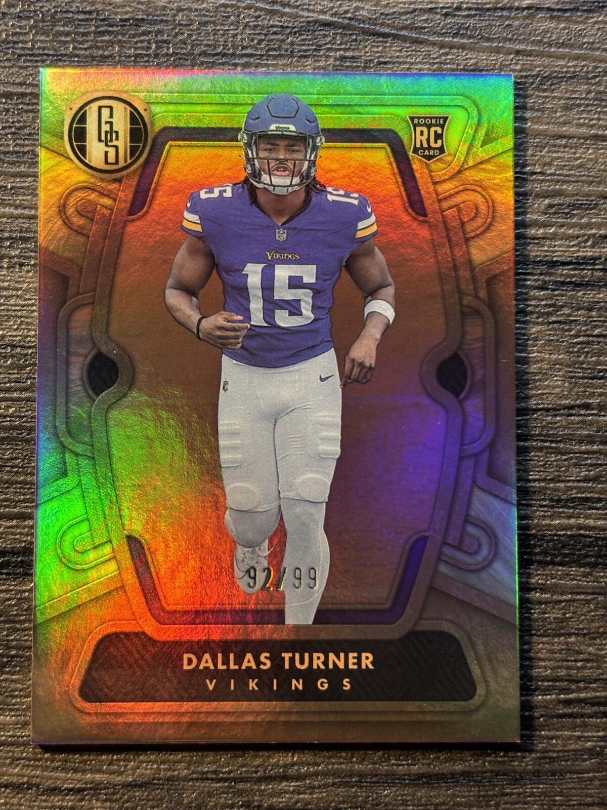 2024 Panini Gold Standard Football Dallas Turner 92/99 Vikings