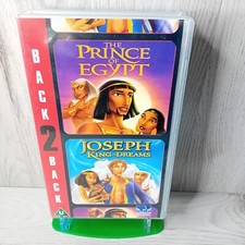 BACK TO BACK PRINCE EGYPT VHS TAPE - RARE RETRO MOVIE SERIES VINTAGE