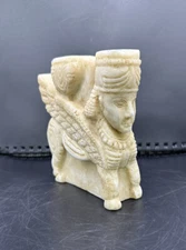 Scarce Ancient Near Eastern Winged Human Marble Stone Figure