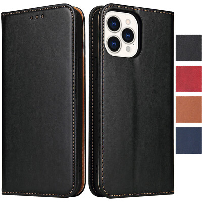  iPhone 15/PLUS/PRO/MAX Hülle Leder Klapphülle Handyhülle Flip Case Lederhülle