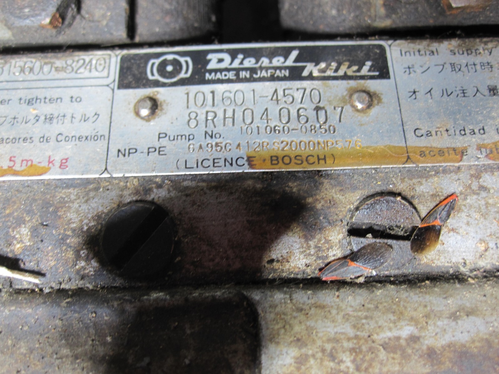 ISUZU 6BDI INJECTION PUMP TRUCK eBay