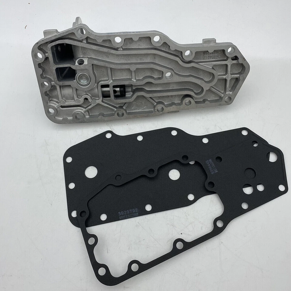 Carcasa de montaje de filtro de aceite con juntas para 89-02 Dodge Cummins 6B 6BT 6BTA 5,9 L Foto 2 de 4