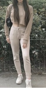 zara knit jogging trousers