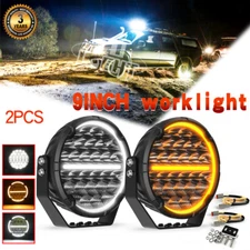 COLIGHT 9"inch LED Driving Work Lights w/DRL Offroad Fog Lamp Pickup SUV 4WD x2