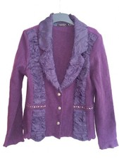 Ladies Jensen Size Xl Fitted Jacket ~ Purple