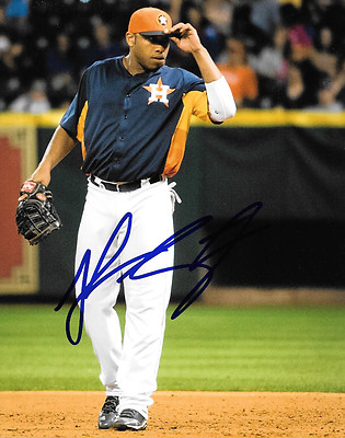 GFA Houston Astros Jonathan Jon Singleton Unterzeichnet 8x10 Foto MH2 COA