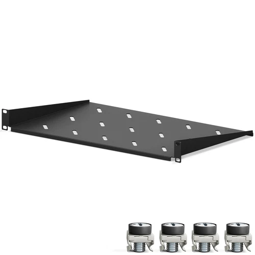 19" Fachboden Ablage Einlage Boden 1HE Netzwerkschrank Serverschränk 270x483mm