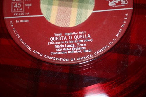 The Great Caruso by Mario Lanza 45 RPM 4 red record set RCA VICTOR L4 * - Imagen 22 de 24