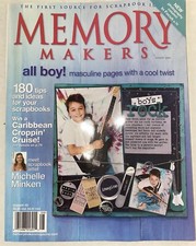 Memory Scrapbooking Makers August 2004 Magazine-ALL BOY Cool Masculine Pages