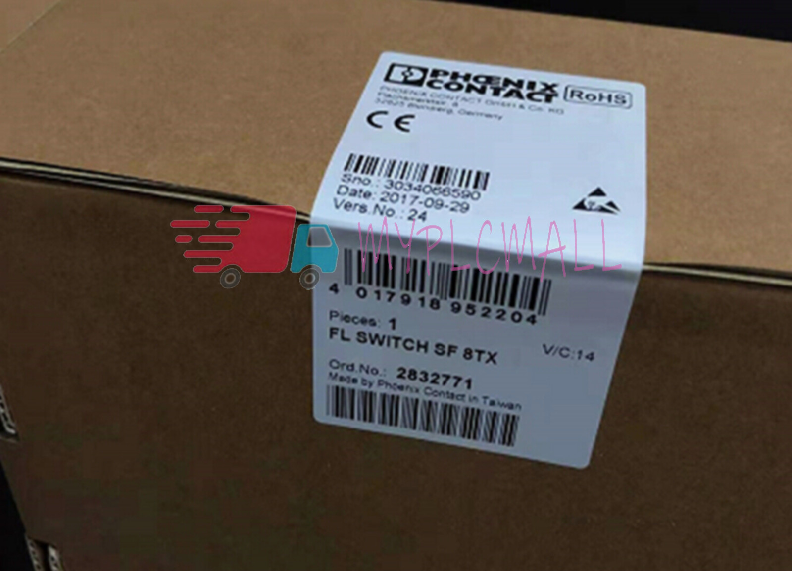 NEW PHOENIX CONTACT 2832771 ETH Switch FL SWITCH SF 8TX