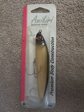 Amikiri Minnow Series Fishing Lure - Lure Body No. 9 - Size 2-Black/Gold  (CR 1)