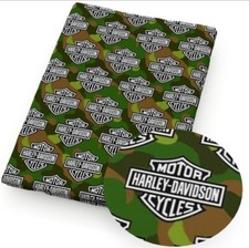 Motorcycle FAUX LEATHER SHEET 8 X 12" PRINTED 1217679 Camo LITCHI TEXTURE