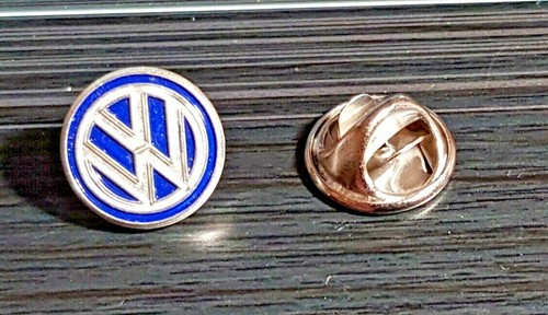 Volkswagen VW Pin Logo blau-silbern ORIGINAL - Maße 13mm - Afbeelding 1 van 1