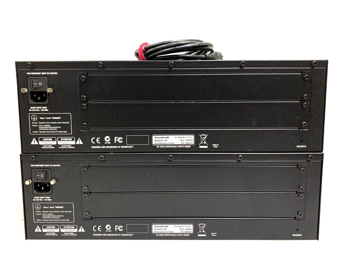 Soundcraft 5036290 Mini Stage Box .32 CAT 5 #02177 #02178 (One