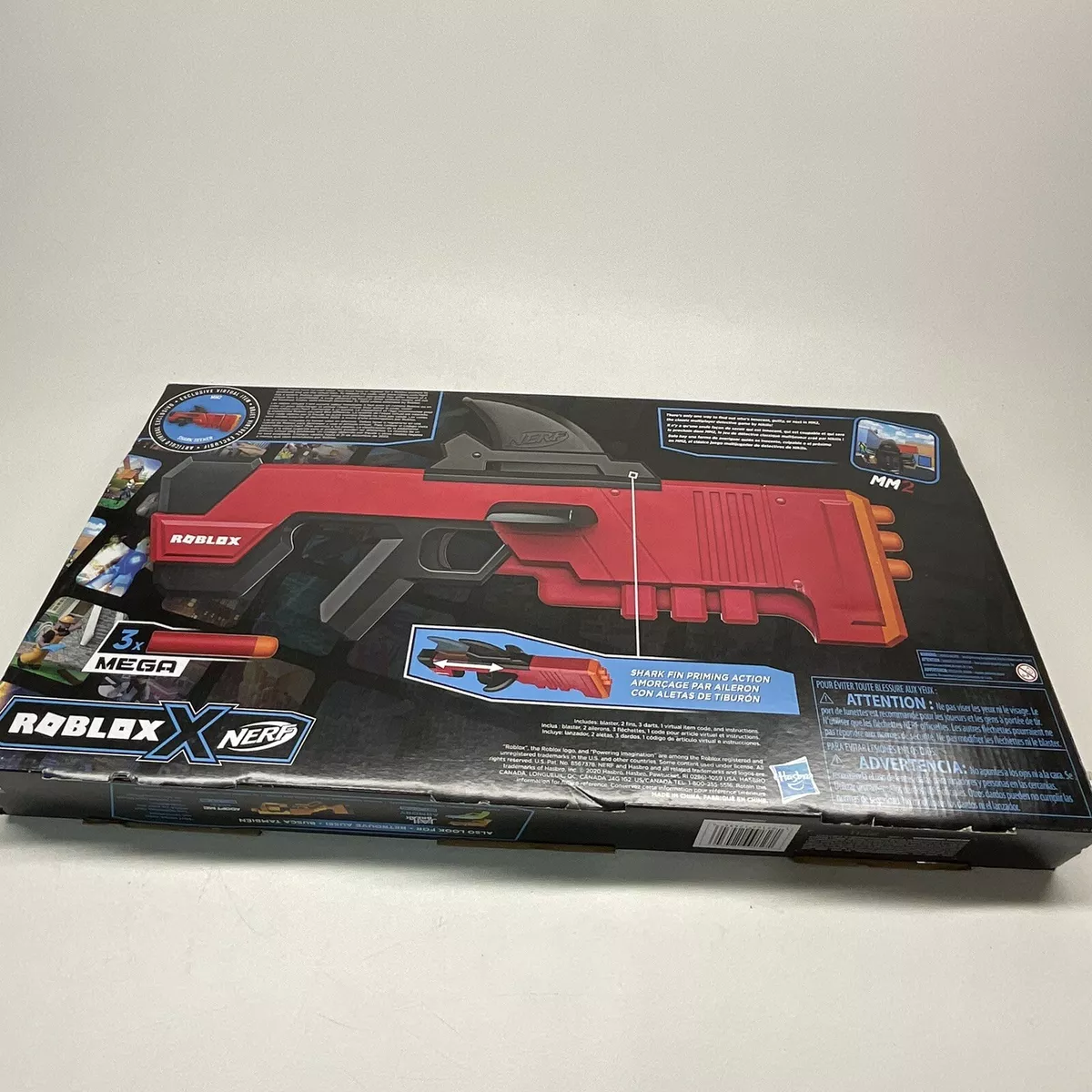 Nerf Roblox MM2 Shark Seeker Gun with Code 195166124346