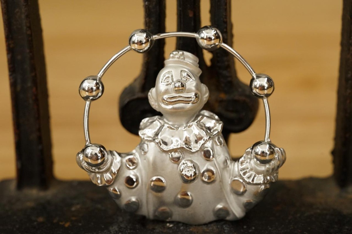 Lot Of‎ 10 Vintage Stick Pins Gold Tone, Silver Tone, Stone, Clown, Alpaca, MCM Vintage Costume Jewelry AJC Silver Tone Sad Clown Juggling  main image 3