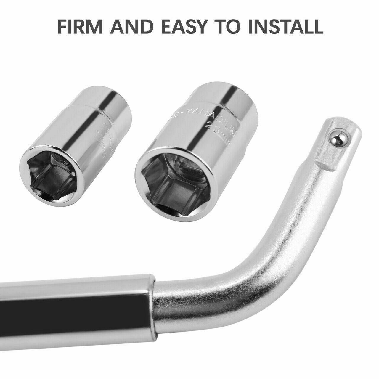 2T Scissor Jack + Extendable Wheel Wrench Brace Socket Car Van Tire