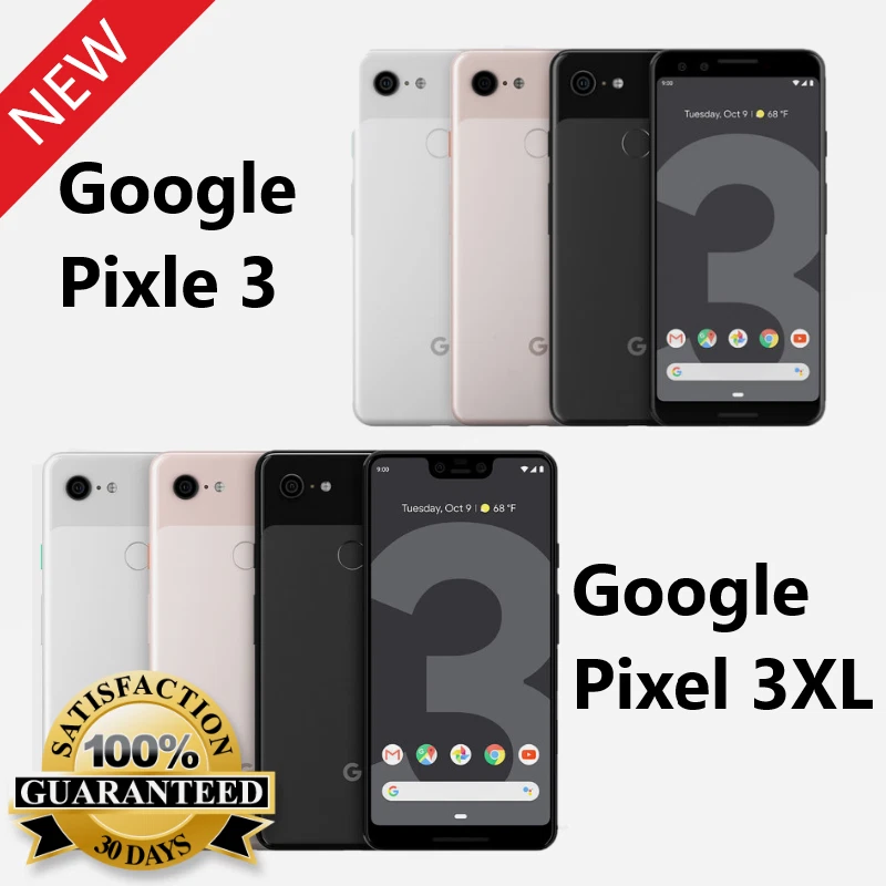 Google Pixel 3 | 3 XL - 64GB | 128GB - Unlocked LTE Smartphone - New Sealed